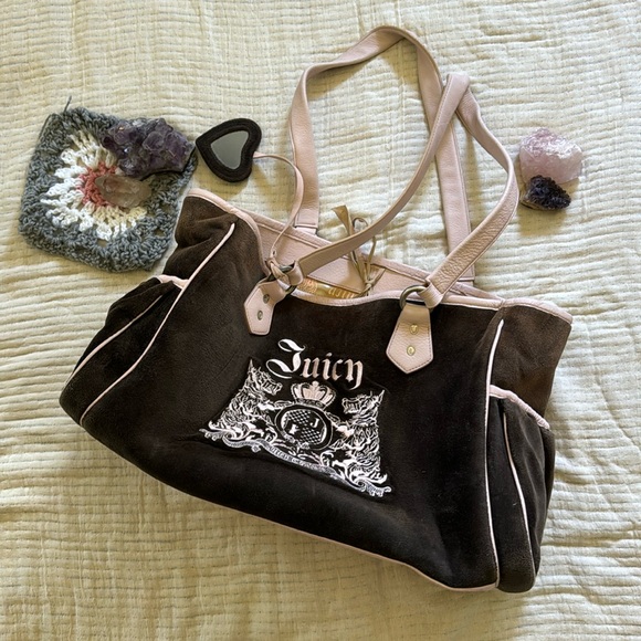 Juicy Couture Handbags - Y2K Juicy Couture velour diaper bag